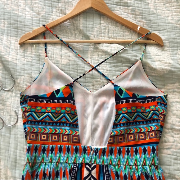 Amazing Multicolor Open Back Maxi - Picture 4 of 5